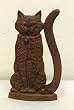 Sitting Kitty Cat Cast Iron Doorstop Statuary