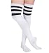 Thigh High Striped Socks - 6605