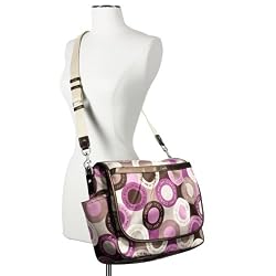 Coach Snaphead Signature Baby Diaper Messenger Bag Purse Tote 18377 Pink Multi