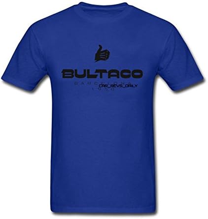 Bultaco Logo 1958 Design Men 100% Cotton Print Tshirts Royal Blue L
