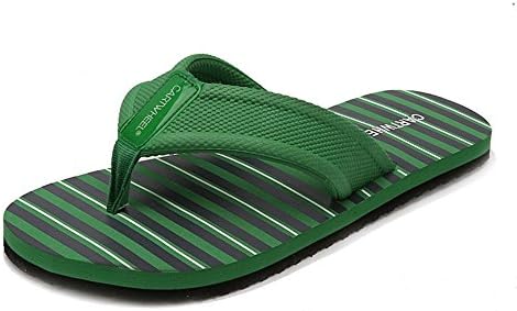 ZONI 2016 New Men's Slide Sandal Slipper Comfortable Shower Beach Shoe Slip On Flip Flop,us 7,Green