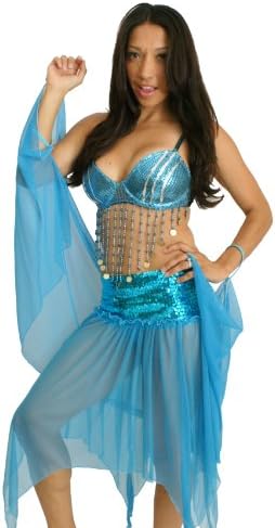 Sexitu Sexy Blue Arabian Dancer Costume (Medium)