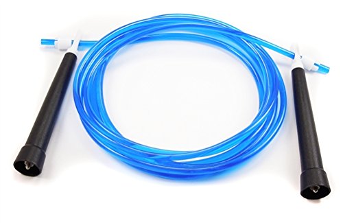 BuyJumpRopes Boxers Jump Rope, Black/Blue