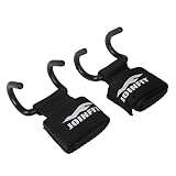 Great Value Other Fitness Exercises A Pair of Steel Solid Power Grips Weight Lifting Hooks Black