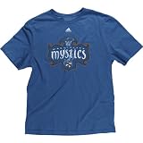 Adidas Washington Mystics Distressed Primary Logo T-Shirt