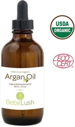 Virgin Argan Oil for Hair & Face Treatment - 100% Cold Pressed Pure Organic Moroccan Oil - 4 Oz - Perfect for Dry Skin, Split Ends, Acne & Damaged Nails - Get Beautiful Skin & Hair Starting Today, Guaranteed!