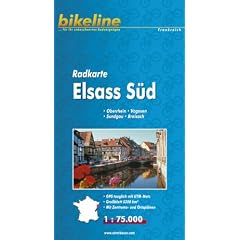 Bikeline Radkarte Elsass S�d. 1 : 75.000. Frankreich, wasserfest und rei�fest, GPS-tauglich mit UTM-Netz