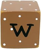 New Arrivals Letter Block W, Chocolate/White