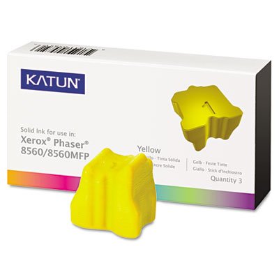 37993 Compatible Solid Ink Stick, 3,400 Page-Yield, Yellow, 3/Pk