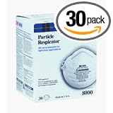 3M 8000 Particle Respirator N95, 30-Pack