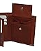 Leatherboss Leather Boys Slim Compact Flap Id and Coin Pocket Trifold Wallet for men women, Brown