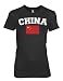 China Chinese Flag Retro Vintage Soccer Football Nationality Ethnic Pride Girl / Junior T-shirt