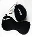 Comfy Travel Buddy Travel Air Pillow for Car, Airplane, Bus, Train, Home and Office Use, Black - Best Neck and Lumbar Support - Includes a Pack Sack and a Free Premium Quality Eye Mask Kit & Ear Plugs