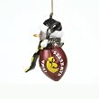 Iowa Hawkeyes NCAA Striped Acrylic Football Snowman Ornament (2.75)"