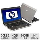 HP ProBook 4430s LJ517UT 14 Notebook (2.4 GHz Intel i5-2430M Processor, 4 GB RAM, 500 GB Hard Drive, DVD+/-RW SuperMulti DL Optical Drive, Windows 7 Professional 64-bit) Metallic Gray