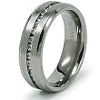 6mm Titanium Ring with CZ (Sizes 8-12)