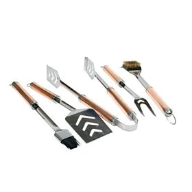 DELUXE 5-PC COPPER PLATED BBQ GIFT SET by Companion Barbecue Tools