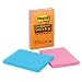 Post-it Super Sticky Notes, 4 in x 6 in, Electric Glow Collection, Lined, Three Pads per Pack