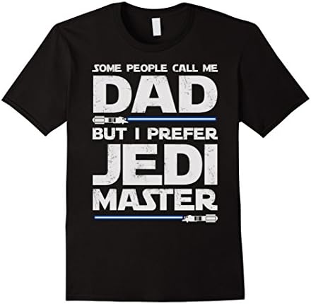 Men's Master Dad shirt - Fathers Day Gift - Star shirt wars Medium Black