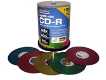 Aleratec 110117 LightScribe Duplicator Grade CD-R with Rainbow (100 Pack)