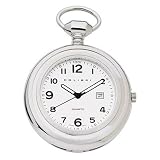 Pocket Watch and Pen Set Easy to Read Numbers by Colibri in Wood Box PWQ096824S by Colibri
