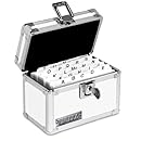 Vaultz Locking Index Card File, 3 x 5 Inches, White (VZ00174)