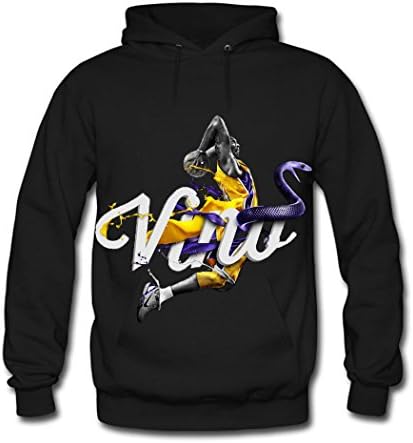 LBJY Fashion Printing Customized Kobe Bryant Women's Classic Hoodie Sweatshirt Small Black
