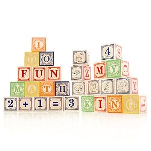Classic Embossed Alphabet Blocks ABC