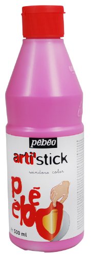 Arti'Stick Repositionable Window Paint 500ml, Red