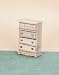 High Chest White Washed Miniature Dollhouse Furniture 1 Scale
