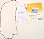 Onyx and Clear Glass Eye Glass or Horizontal Id Badge Holder Medium Chain Necklace