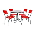 Retro 5-pc. Dining Set - Red