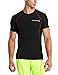 BALEAF Men's Short Sleeve Compression Shirts Gym Base Layer Compression Tops Color Red Size XL