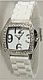 Ceramic Style Watch with Matching Strap and Face and Sparkly Clear Rhinestones 41MLbIlOvgL. SL160 Ceramic Style Watch with Matching Strap and Face and Sparkly Clear Rhinestones