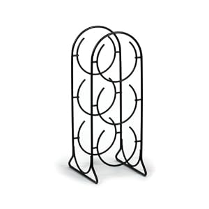 Spectrum 38610 Horseshoe Wine Rack, 3 Bottle, Black by