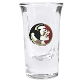 Set of 2 Florida State Seminoles Fluted Shot Glass - NCAA College Athletics - Fan Shop Merchandise