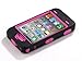 Armored Core™ Zebra Defender Case for IPhone 4/4S White/Black with Hot Pink Shell