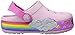 Crocs Kids' CrocsLights Rainbow Heart Light-Up Clog (Infant/Toddler/Little Kid/Big Kid), Ballerina Pink, 2 M US Little Kid