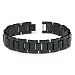 Jewelry : Black Gladiator Tungsten Men's Link Bracelet - 8.5 Inches