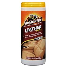 Armor All 10881 Leather Wipe - 20 Sheets