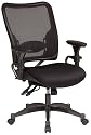 Office Star Space Professional Dual Function Ergonomic Air Grid Chair with Gunmetal Finish Accents
