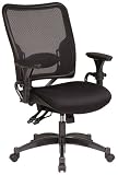Office Star Space Professional Dual Function Ergonomic Air Grid Chair with Gunmetal Finish Accents