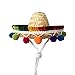 Crazy Night Mini Sombrero Top Hat Headband Fiesta Party Supplies Mini Sombrero Top Hat Headband Fiesta Party Supplies (Candy Color)