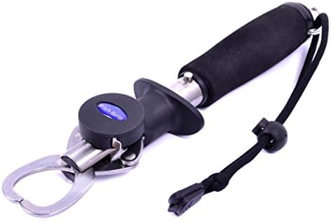 Ufish Portable Fish Holder Heavy Duty Fish Lip Gripper with Weight Scale &amp; Ruler &amp; Wrist Strap