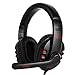 Gaming Headset For PC Mobile Phones with Mic Volume Control (Black and Red )