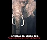 IMAGE OF Elephant Painting, Wildlife Art, Animal Paintings, Oil Painting c0948