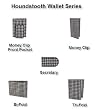 Houndstooth Leather Wallet Series