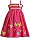 Bonnie Jean Girls 2-6x Sundress With Butterrfly Appliques,Fuschia,2T
