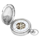 Charles Hubert 3845 Two-Tone Mechanical Picture Frame Pocket Watch