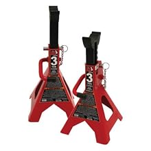 Torin T43002A 3 Ton Double Locking Jack Stands (Sold in Pairs)